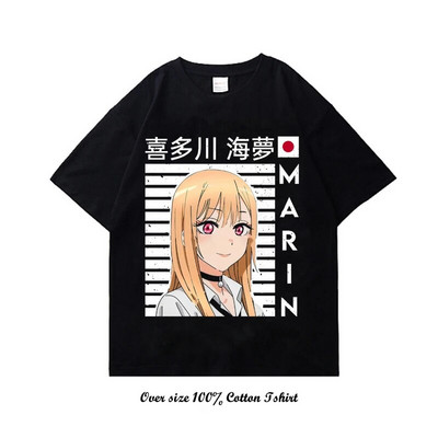 Γιαπωνέζικο Anime My Dress Up Darling Graphic T Shirt Μόδα Casual Plus Size Cotton Crew λαιμόκοψη κοντομάνικο γυναικείο μπλουζάκι