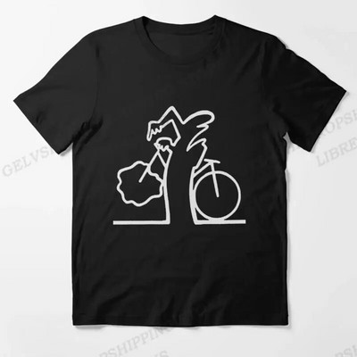 The Line Osvaldo Cavandoli póló, divatos hip-hop La Linea póló, alkalmi legénynyakú, nagy méretű női póló