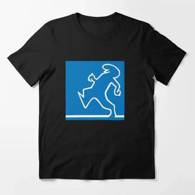 The Line Osvaldo Cavandoli póló, divatos hip-hop La Linea póló, alkalmi legénynyakú, nagy méretű női póló