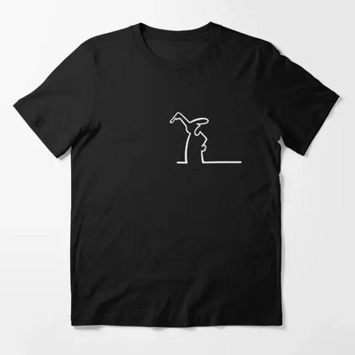 The Line Osvaldo Cavandoli póló, divatos hip-hop La Linea póló, alkalmi legénynyakú, nagy méretű női póló