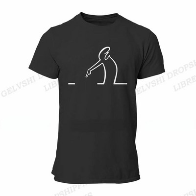 The Line Osvaldo Cavandoli póló, divatos hip-hop La Linea póló, alkalmi legénynyakú, nagy méretű női póló