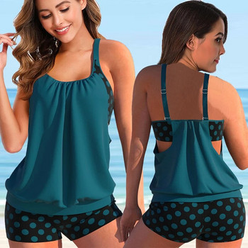 2023 Нов дамски комплект бикини с летни раирани щампи Секси бански Дамски секси бански комплект от две части Бански костюми Свободни плажни потници