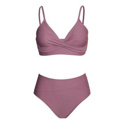 CUPSHE Seturi de bikini cu talie înaltă, negru, plin de răsucire