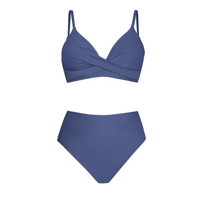 CUPSHE Seturi de bikini cu talie înaltă, negru, plin de răsucire