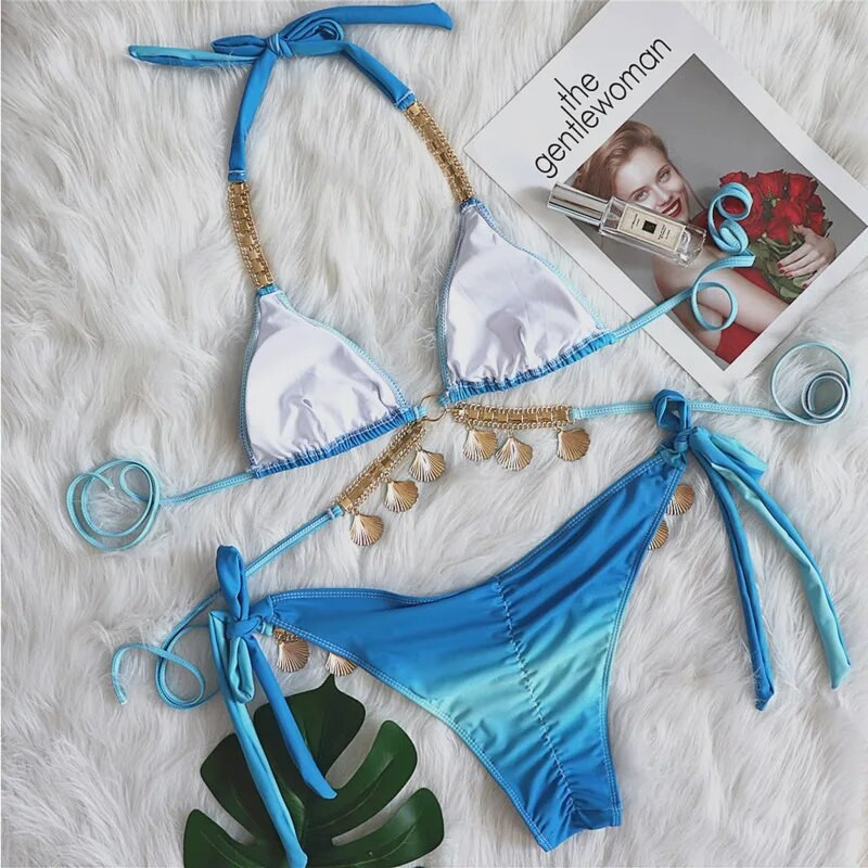 Ružičasti seksi bikiniji 2024. Kupaći kostim sa kamenčićima Ženski kupaći kostimi Ženski Push Up bikini Kupaći kostimi za plažu Kupaći kostimi za kupanje u bazenu