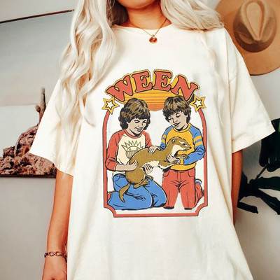 Sátán démon póló Horror Devil Retro póló 2023 női klasszikus horror rajzfilm felső nagy méretű Harajuku alkalmi fehér póló