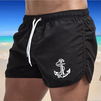 2022 Модна марка Летни бързосъхнещи къси панталони Мъжки бански Плажни шорти Бански шорти Плажно облекло Спорт (9 цвята) Мъжко облекло