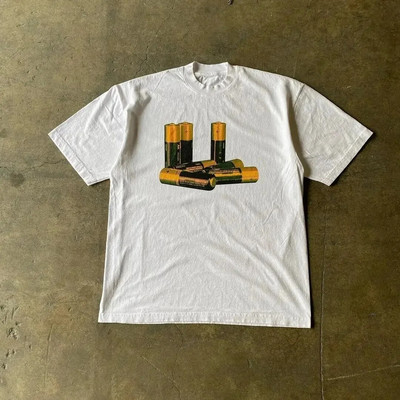 2024 Summer Cherry Pattern Print Washed Round Neck T-shirt Gothic Classic Y2K Plus Size Γυναικείο T-shirt Oversized βαμβακερό μπλουζάκι