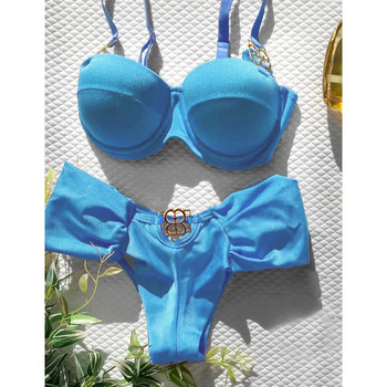 2024 Sexy Push Up One Piece μαγιό Γυναικεία μαγιό Underwire Monokini Μαγιό Μαγιό Φόρεμα Καλοκαιρινά ρούχα παραλίας