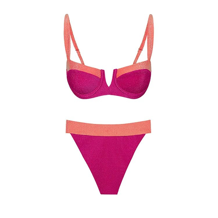 Jednodijelni kupaći kostim Ženski kupaći kostim Bikini Suknja Retro jednobojna odjeća za prekrivanje Odjeća za plažu Novi kupaći kostim za plažu 2024.