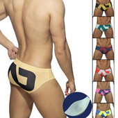 Costume de baie pentru bărbați noi, la modă, triunghi, costum de baie sexy european și american, pantaloni scurți imprimați, vacanță la plajă