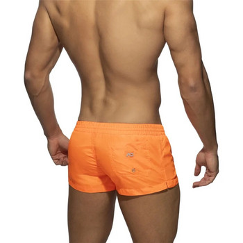 Европейски и американски нови бански гащи Мъжки едноцветни бързосъхнещи секси плажни панталони Мъжки плувни спортни шорти