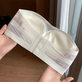 Ženski seksi grudnjak bez naramenica protiv klizanja Čvrsti nevidljivi push up grudnjaci Bežično bešavno donje rublje bez naramenica Bralette donje rublje
