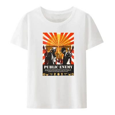 Tricou Public Enemy Femei și Bărbați Noutate Muzică Rap Cămașă Camiseta Hombre Summer Plus Size Cortton Haine Topuri