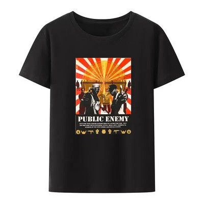 Tricou Public Enemy Femei și Bărbați Noutate Muzică Rap Cămașă Camiseta Hombre Summer Plus Size Cortton Haine Topuri