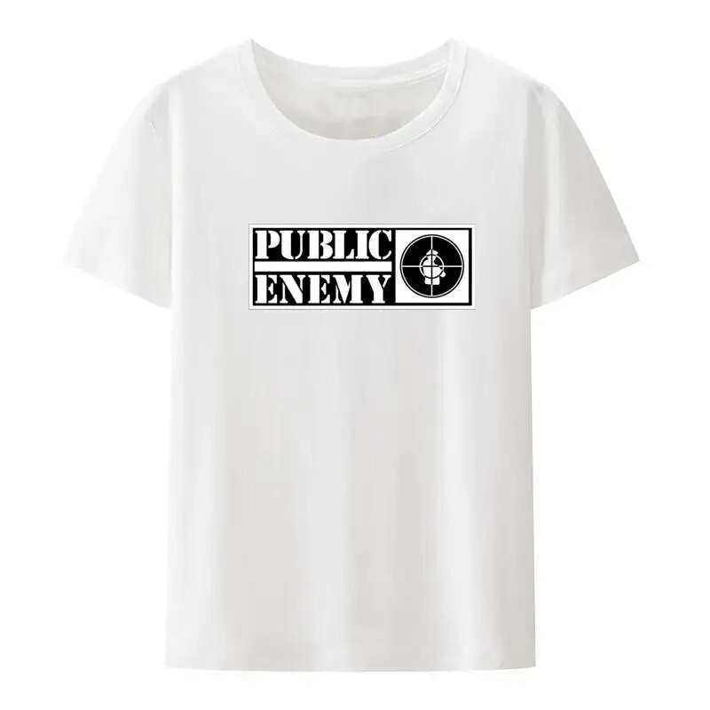 Tricou Public Enemy Femei și Bărbați Noutate Muzică Rap Cămașă Camiseta Hombre Summer Plus Size Cortton Haine Topuri