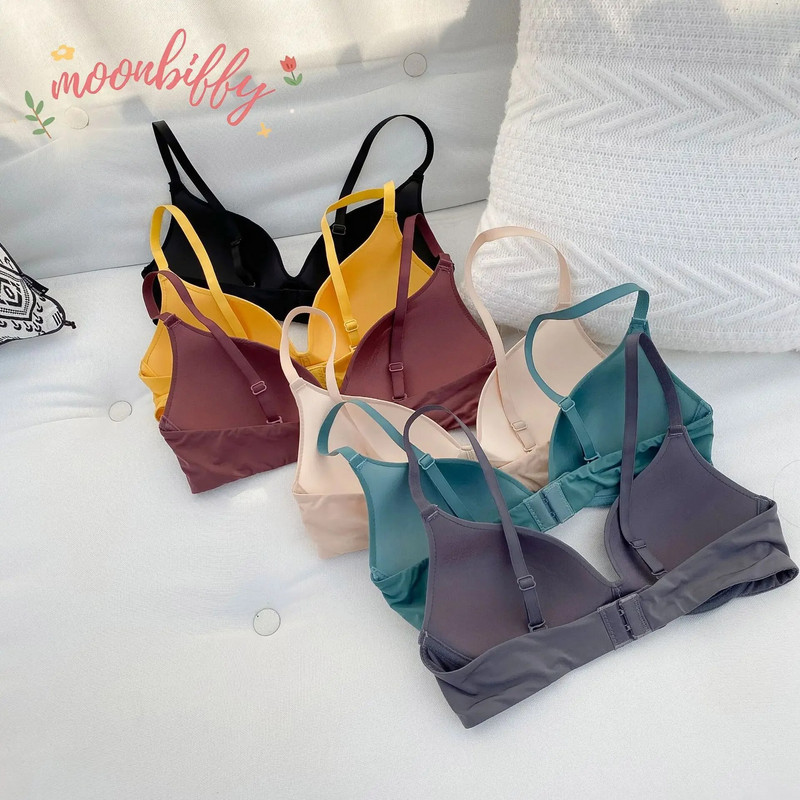 Podprsenky s hlbokým výstrihom pre ženy, bezšvová spodná bielizeň, sexy spodná bielizeň s 3/4 košíčkom, bezšvová podprsenka, pohodlné tričko s krátkym rukávom