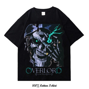 Ιαπωνικό Anime Overlord Graphic Print Μπλουζάκι Harajuku Vintage κοντό μανίκι συν μέγεθος βαμβακερό γυναικείο μπλουζάκι με λαιμόκοψη