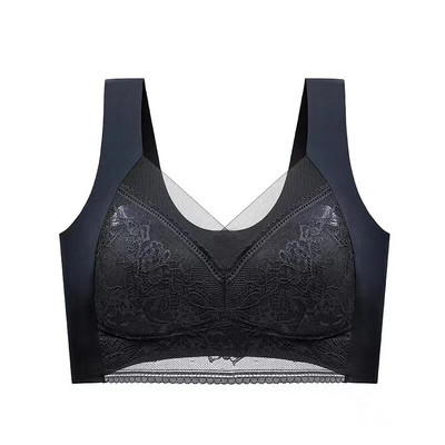 Sutien de dantelă mai mic pentru femei Visual Breat Fără inele de oțel Lenjerie de corp respirabilă Suport interior pentru a preveni lăsarea sutienului sport Vest