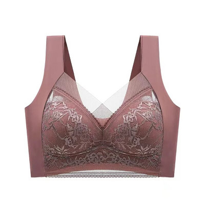 Sutien de dantelă mai mic pentru femei Visual Breat Fără inele de oțel Lenjerie de corp respirabilă Suport interior pentru a preveni lăsarea sutienului sport Vest