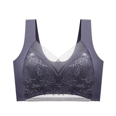 Sutien de dantelă mai mic pentru femei Visual Breat Fără inele de oțel Lenjerie de corp respirabilă Suport interior pentru a preveni lăsarea sutienului sport Vest