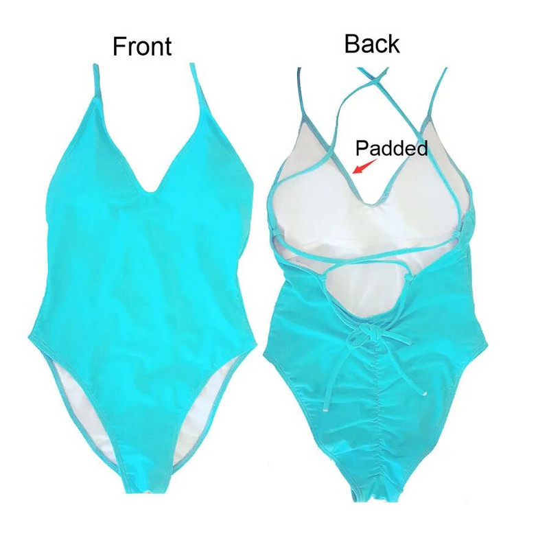 9 spalvų paminkštintas maudymosi kostiumėlis seksualus moteriškas vientisas maudymosi kostiumėlis Moteriški monokini maudymosi kostiumėliai tvarsčiu maudymosi drabužiai