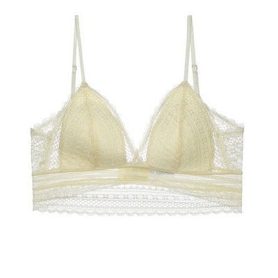 Nugaros nėrinių apyrankė be pamušalo, minkštas ir plonas apatinis trikotažas Seksualūs moteriški apatiniai