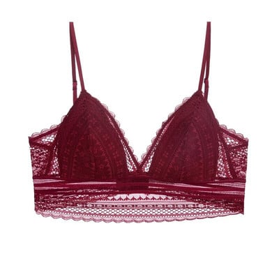 Nugaros nėrinių apyrankė be pamušalo, minkštas ir plonas apatinis trikotažas Seksualūs moteriški apatiniai