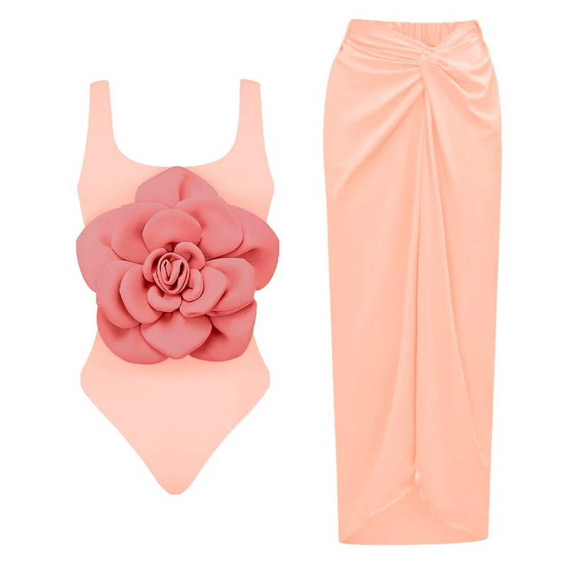 2024 New Flower Costum de baie dintr-o bucată de lux pentru femei Costume de baie Monokini Body Costum de baie Costum de baie Curea Plajă Wear Costume de vară