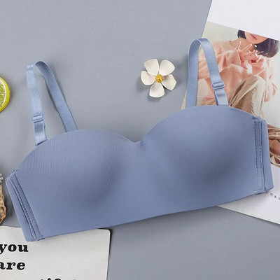 Ženski seksi grudnjak bez naramenica Bežični ženski tube top Čvrsti push up tanki grudnjaci Donje rublje Preklopne naramenice Ženski grudnjaci za donje rublje 2022
