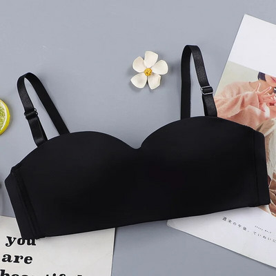 Ženski seksi grudnjak bez naramenica Bežični ženski tube top Čvrsti push up tanki grudnjaci Donje rublje Preklopne naramenice Ženski grudnjaci za donje rublje 2022