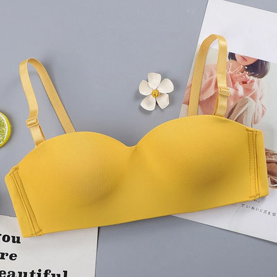 Ženski seksi grudnjak bez naramenica Bežični ženski tube top Čvrsti push up tanki grudnjaci Donje rublje Preklopne naramenice Ženski grudnjaci za donje rublje 2022