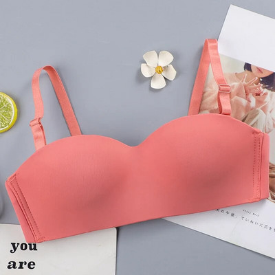 Ženski seksi grudnjak bez naramenica Bežični ženski tube top Čvrsti push up tanki grudnjaci Donje rublje Preklopne naramenice Ženski grudnjaci za donje rublje 2022
