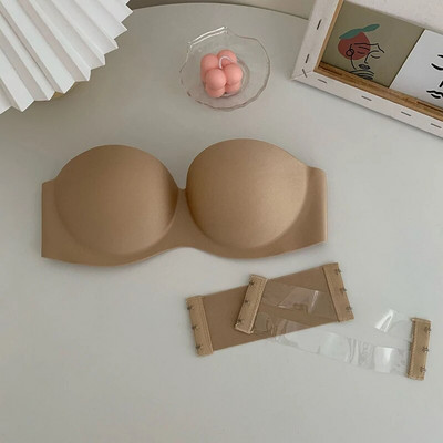 Ženski seksi grudnjak bez naramenica Bežični ženski tube top Čvrsti push up tanki grudnjaci Donje rublje Preklopne naramenice Ženski grudnjaci za donje rublje 2022