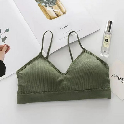 2024 Υψηλό ελαστικό σουτιέν Γυναικεία συλλογή Bralette Push Up Bralette Summer Summer Anti-light Wild Tube Top Sexy No Rims εσώρουχα