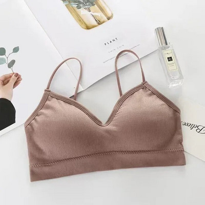 2024 Υψηλό ελαστικό σουτιέν Γυναικεία συλλογή Bralette Push Up Bralette Summer Summer Anti-light Wild Tube Top Sexy No Rims εσώρουχα