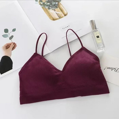 2024 Υψηλό ελαστικό σουτιέν Γυναικεία συλλογή Bralette Push Up Bralette Summer Summer Anti-light Wild Tube Top Sexy No Rims εσώρουχα