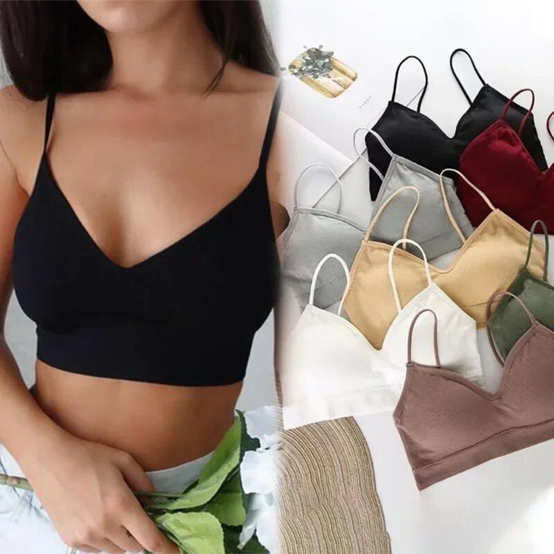 2024 Υψηλό ελαστικό σουτιέν Γυναικεία συλλογή Bralette Push Up Bralette Summer Summer Anti-light Wild Tube Top Sexy No Rims εσώρουχα