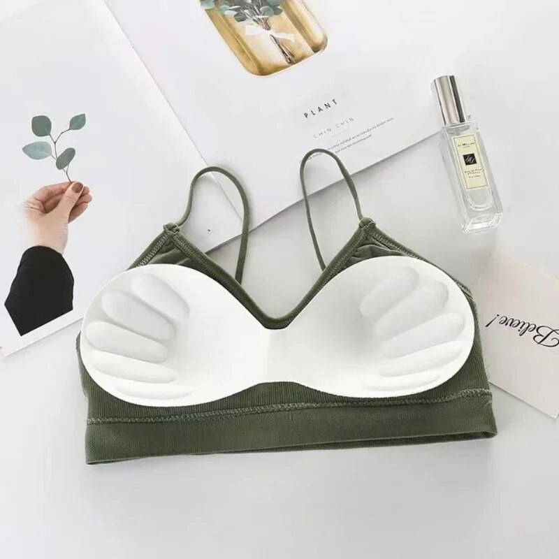 2024 Υψηλό ελαστικό σουτιέν Γυναικεία συλλογή Bralette Push Up Bralette Summer Summer Anti-light Wild Tube Top Sexy No Rims εσώρουχα
