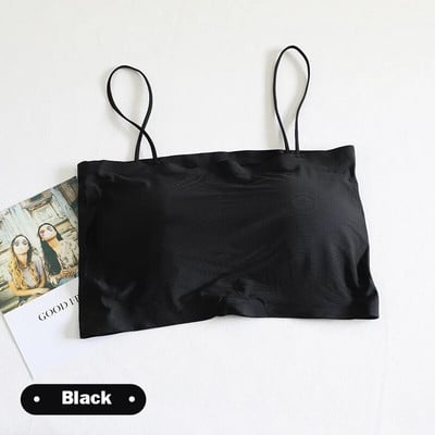 Modni ljetni seksi grudnjaci za žene Push Up donje rublje Ice Silk Seamless Word Sling Female Tube Top 2022 Bijele majice bez rukava