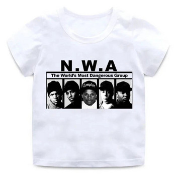 Тениска NWA Straight Outta Compton с графичен принт Мъже, Дами, Мода, Кругло деколте, Къс ръкав, Плюс размер Унисекс