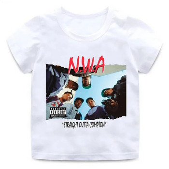 Тениска NWA Straight Outta Compton с графичен принт Мъже, Дами, Мода, Кругло деколте, Къс ръкав, Плюс размер Унисекс