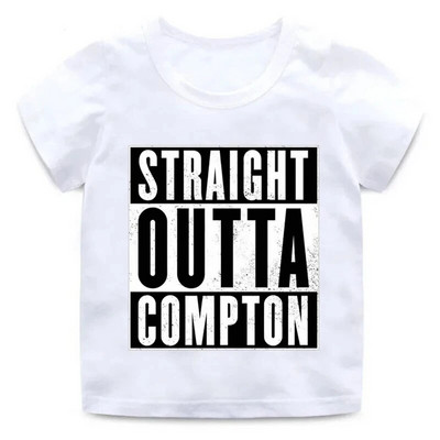 Tricou cu imprimeu grafic NWA Straight Outta Compton, bărbați, femei, modă, cu mânecă scurtă, cu gât turnat, unisex