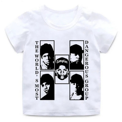 Tricou cu imprimeu grafic NWA Straight Outta Compton, bărbați, femei, modă, cu mânecă scurtă, cu gât turnat, unisex