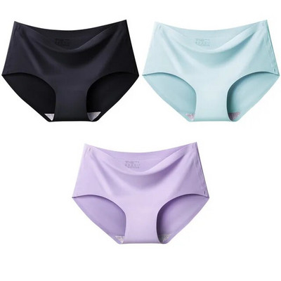 Lenjerie de corp pentru femei, mătase de gheață, fără urme, respirabilă, cu talie înaltă, sexy, slip triunghi pentru femei Confort, ieftine, intime, dropshipping K810
