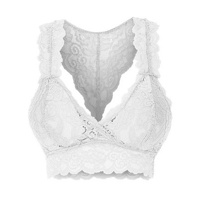 2023 Nou Plus Size Dantela Decora Femei Sutien activ Moda Vestă de înaltă calitate Crop Sutien fără sârmă Lenjerie Lenjerie sexy S-3xl#3