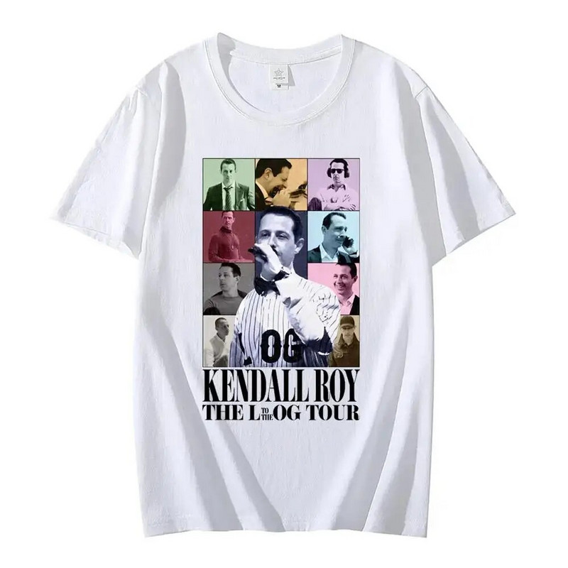 Kendall Roy The Eras Tour majica kratkih rukava muškarci žene Harajuku modna hip hop ulična odjeća kratkih rukava majica velikih veličina uniseks