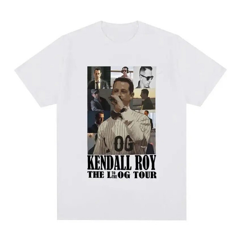 Kendall Roy The Eras Tour majica kratkih rukava muškarci žene Harajuku modna hip hop ulična odjeća kratkih rukava majica velikih veličina uniseks
