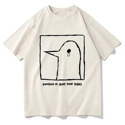 Oyasumi Punpun T-särk meeste Harajuku esteetiline tänavarõivaste graafiline suures suuruses T-särk Unisex Anime Manga Cartoon puuvillane topp