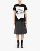 Μπλουζάκι με κοντομάνικο μπλουζάκι από βαμβακερό μπλουζάκι με στάμπα από βαμβακερό μπλουζάκι σε μεγάλου μεγέθους μόδα για ζευγάρια Margiela Niche